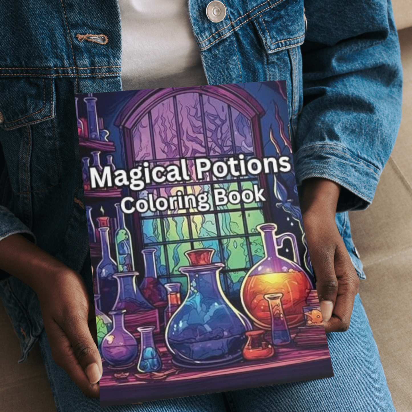 Magical Potions: A fun magical coloring book