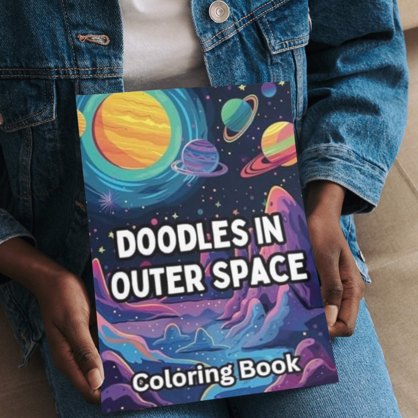 Doodles In Outer Space: A fun magical coloring book