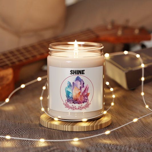 Shine Scented Soy Candle - Aromatherapy Gift, Crystal Decor, Home Fragrance, Relaxation Gift, Home Decor
