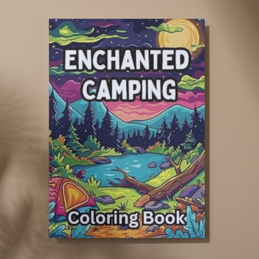 Enchanted Camping: Cozy adult coloring book