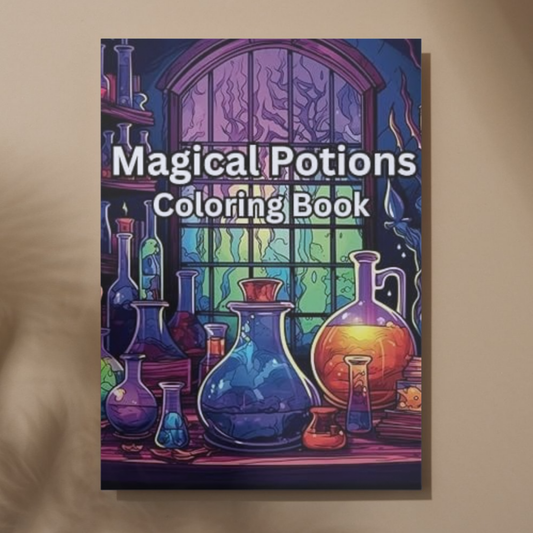 Magical Potions: A fun magical coloring book