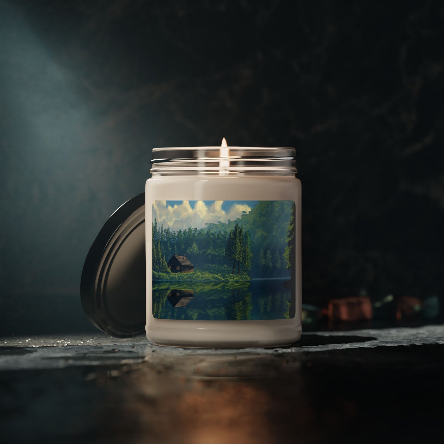 Tranquil Nature Scene Scented Soy Candle, 9oz Candle - Cozy Home Decor, Self-Care Gift, Relaxation Candle, Candle for Nature Lovers, [...]