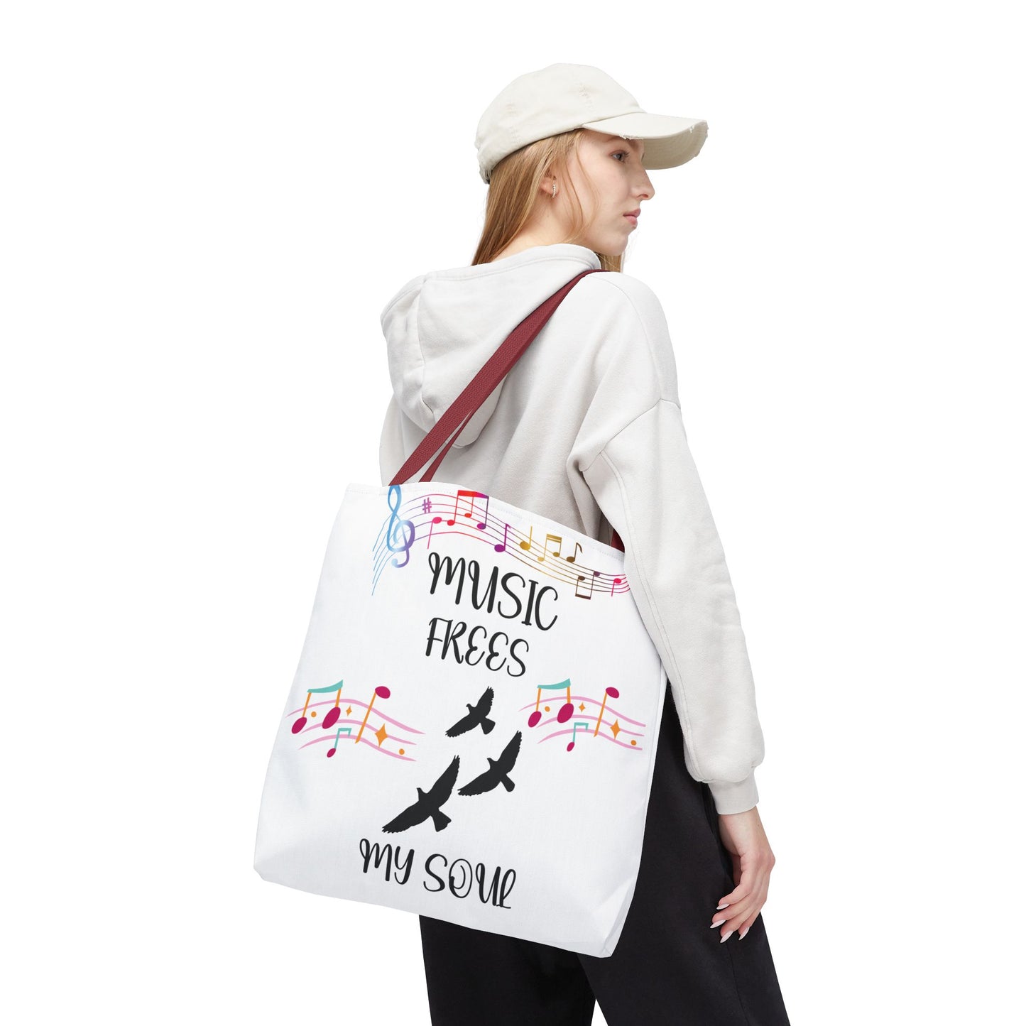 Musical Tote Bag - Express Your Love for Music, Perfect Gift for Musicians, Music Lovers, Festivals, and Everyday Use