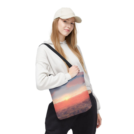Sunset Sky Tote Bag, Beach Tote, Travel Bag, Reusable Shopper, Gift for Her, Bohemian Style Bag
