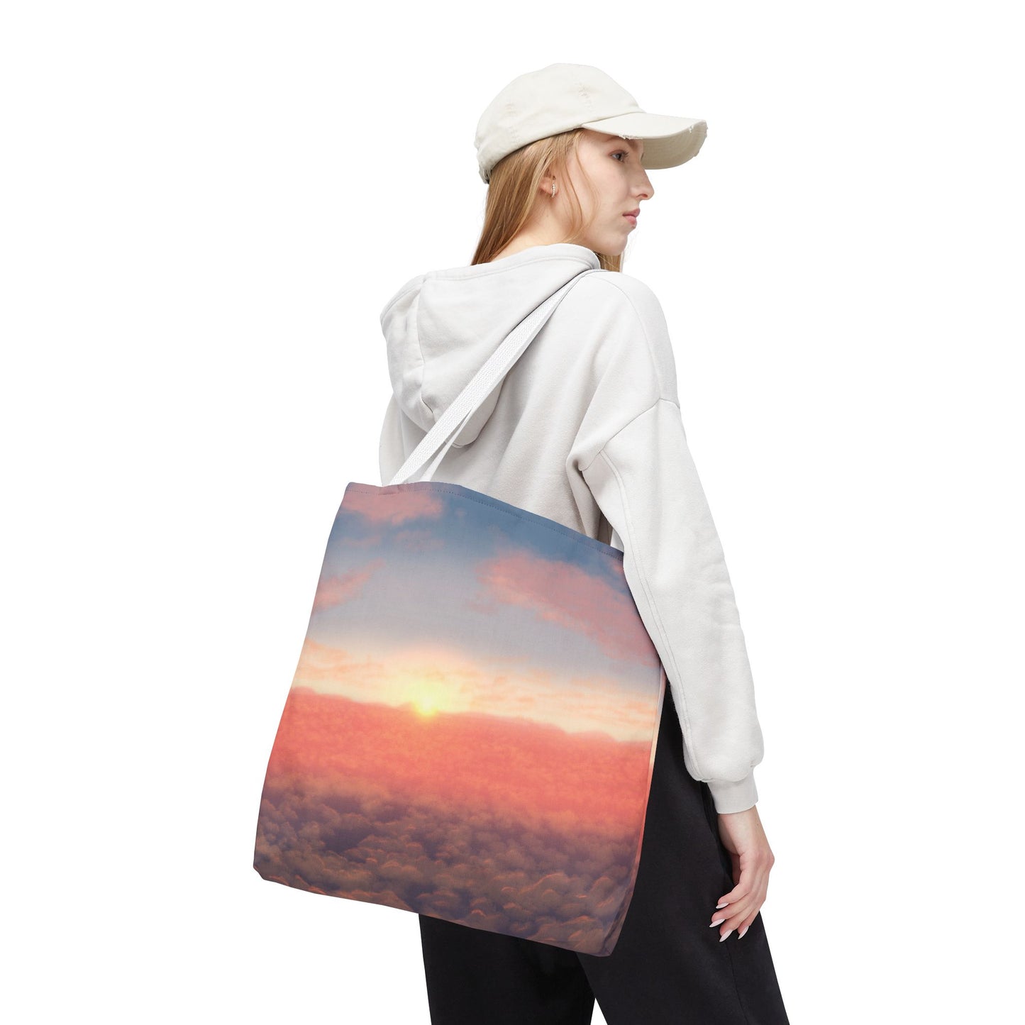 Sunset Sky Tote Bag, Beach Tote, Travel Bag, Reusable Shopper, Gift for Her, Bohemian Style Bag