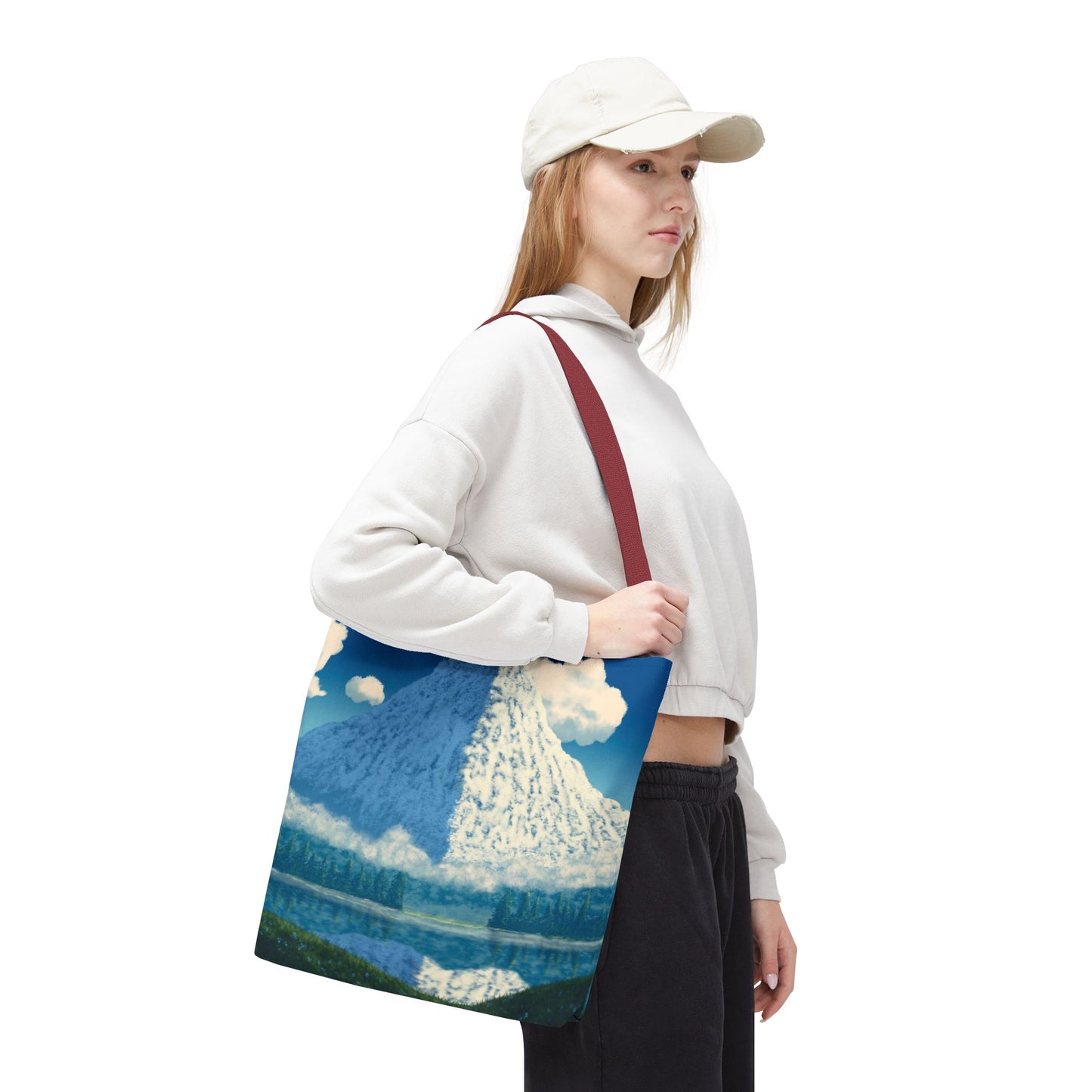 Majestic Mountain Tote Bag, Reusable Tote Bag, Stylish Shopping Bag, Travel Bag, Work Bag, Gift for Nature Lovers, Book Bag