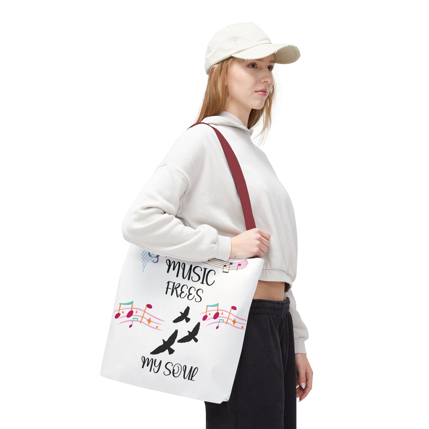 Musical Tote Bag - Express Your Love for Music, Perfect Gift for Musicians, Music Lovers, Festivals, and Everyday Use