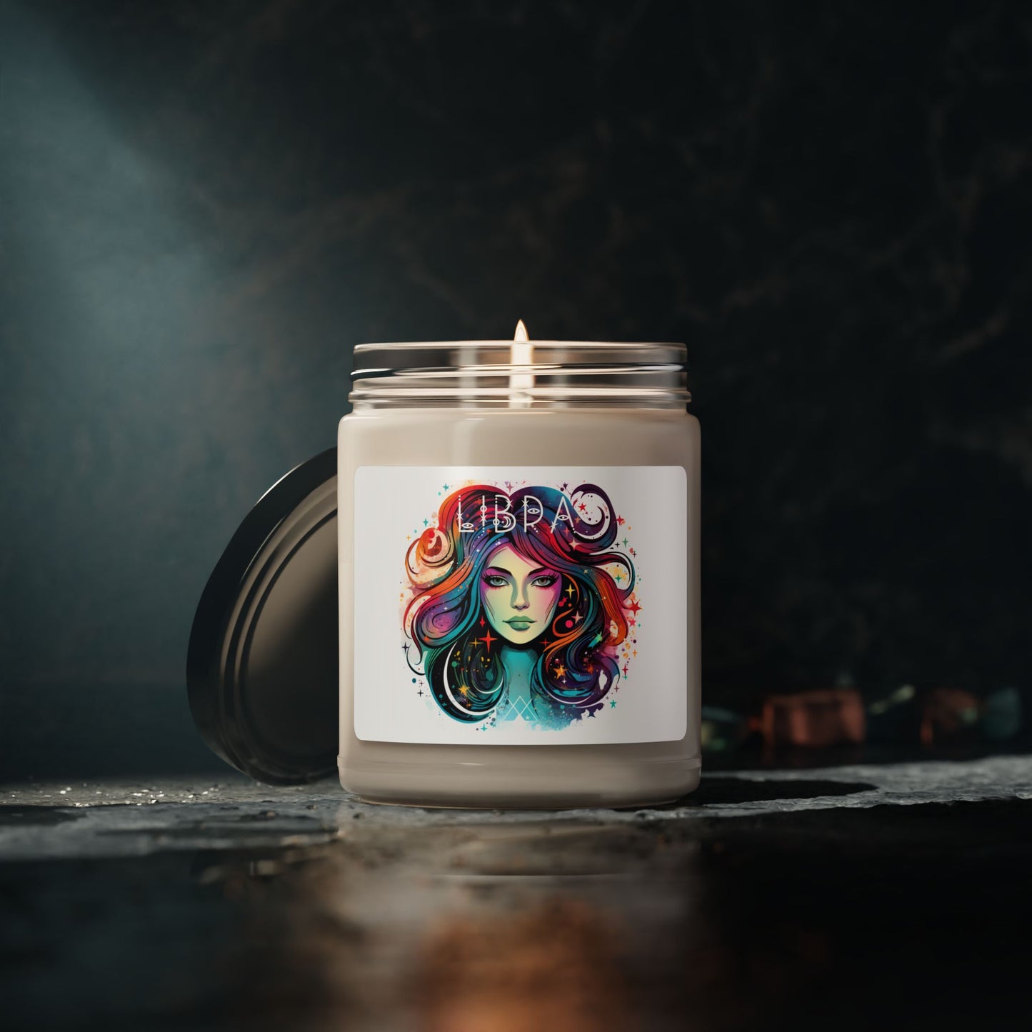 Libra Zodiac Scented Soy Candle, Astrology Gift, Spiritual Decor, Birthday Present, Candle for Home