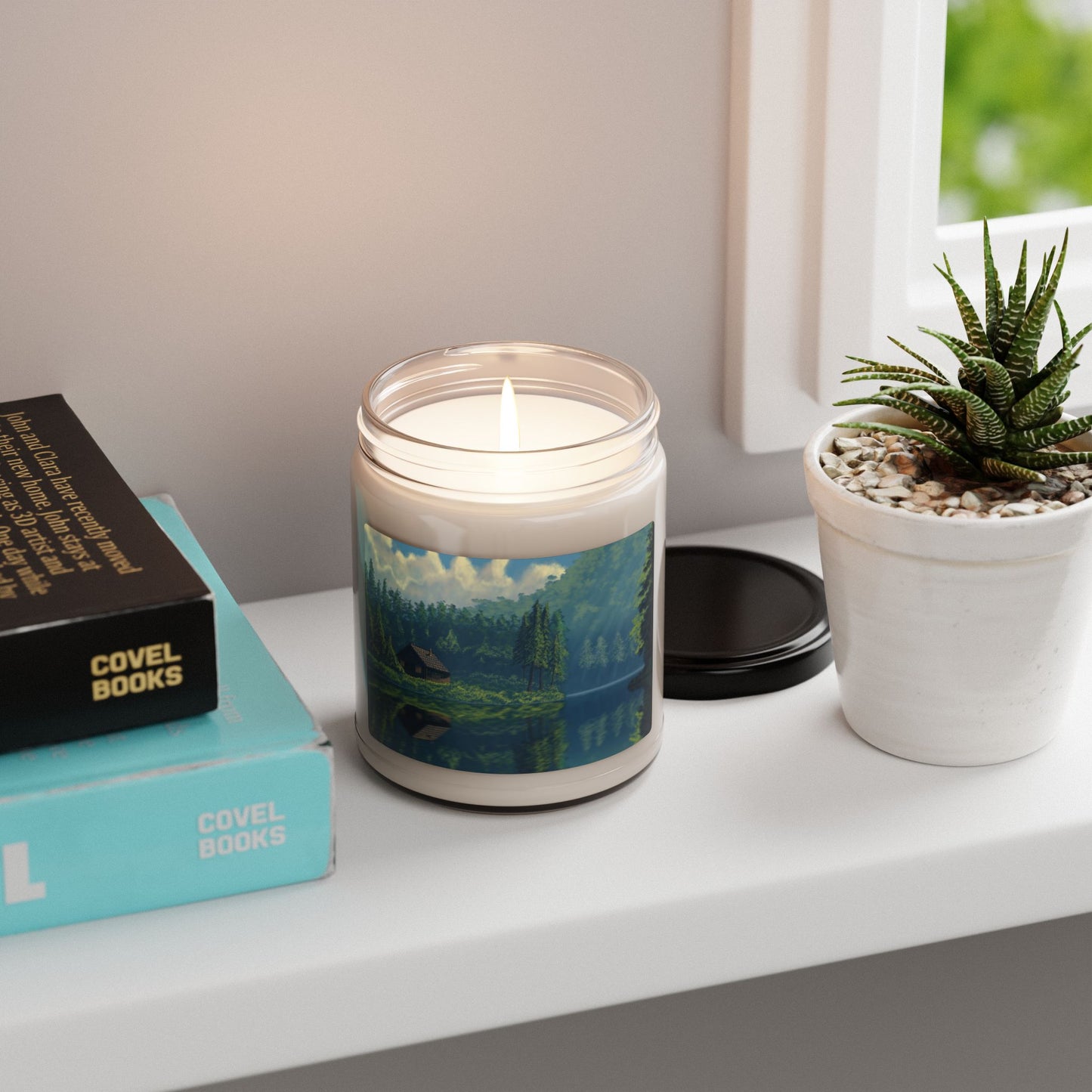 Tranquil Nature Scene Scented Soy Candle, 9oz Candle - Cozy Home Decor, Self-Care Gift, Relaxation Candle, Candle for Nature Lovers, [...]