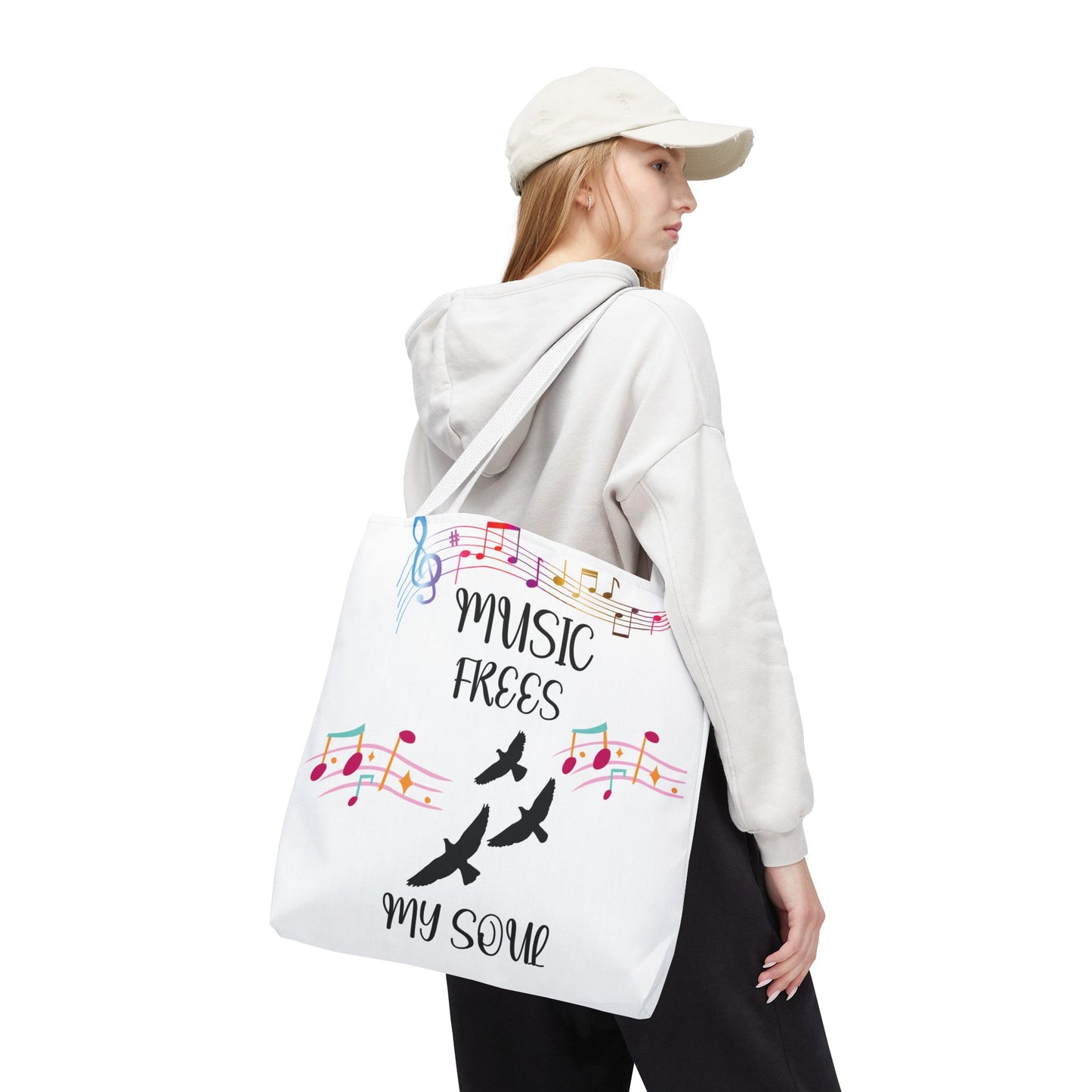 Musical Tote Bag - Express Your Love for Music, Perfect Gift for Musicians, Music Lovers, Festivals, and Everyday Use