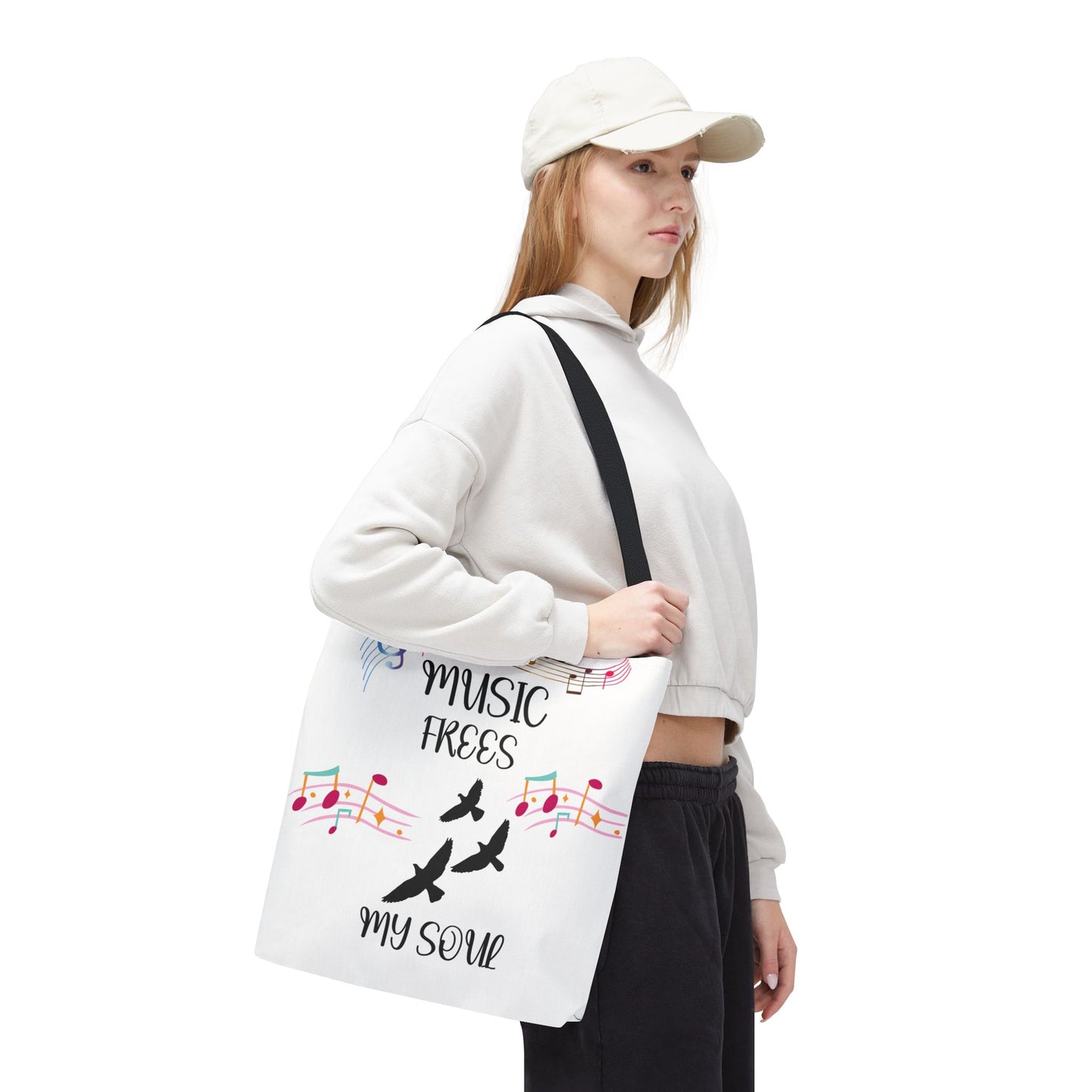Musical Tote Bag - Express Your Love for Music, Perfect Gift for Musicians, Music Lovers, Festivals, and Everyday Use