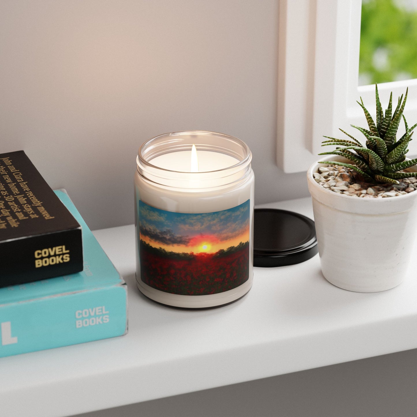 Serene Sunset Scented Soy Candle, Relaxing Aromatherapy Gift, Eco-Friendly Candle, Home Décor, Self-Care Essential