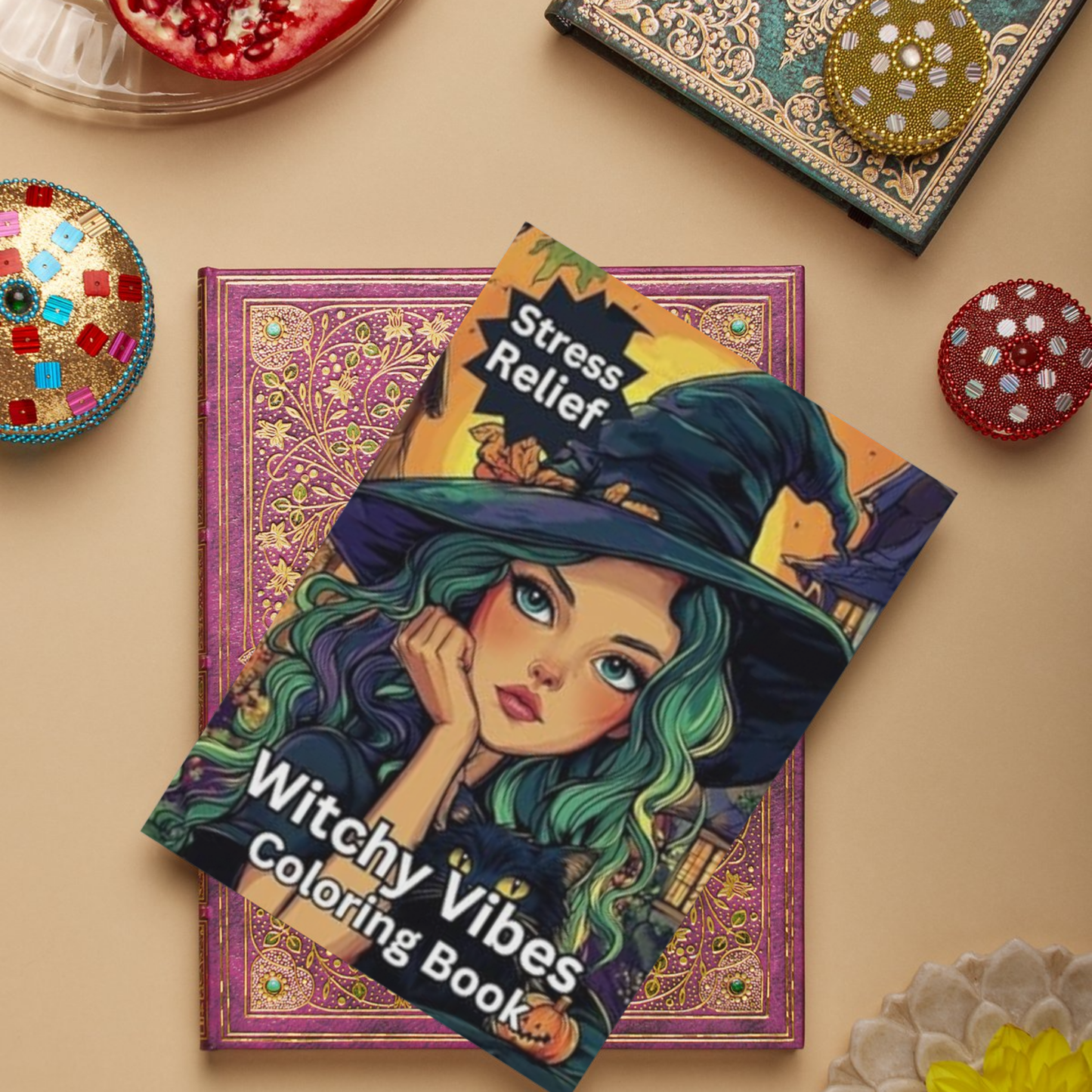 Witchy Vibes: Witchy coloring book