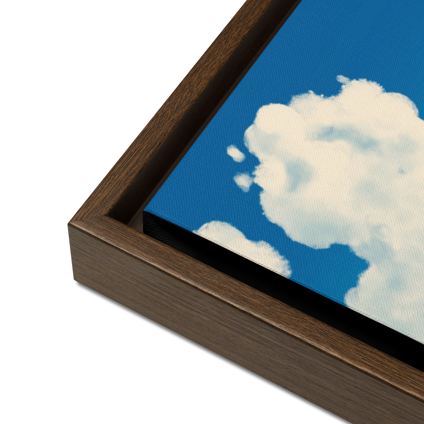 'Mountain View" Framed Canvas Print