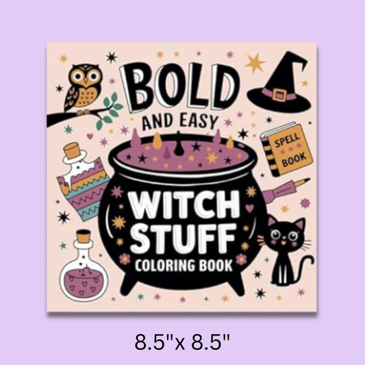 Bold And Easy Witch Stuff: Bold And Easy Halloween Coloring Book
