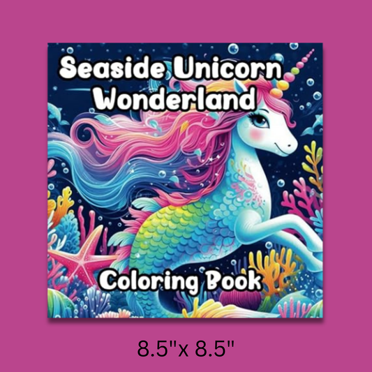Seaside Unicorn Wonderland: Dreamy unicorn coloring book